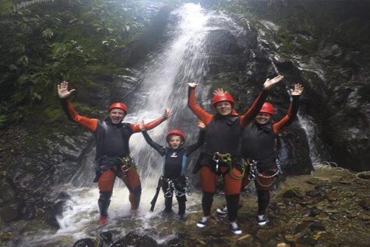 canyoning banos ecuador